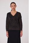 BRONXE LUREX KNIT - bronze blk